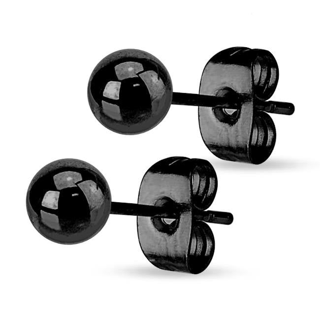 Rainbow Ball Post stainless steel earrings