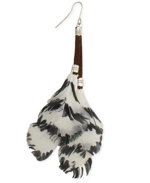 Feather & Leather Earrings