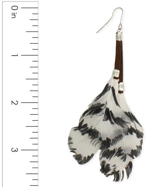 Feather & Leather Earrings