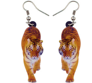 Walking Tiger Earrings