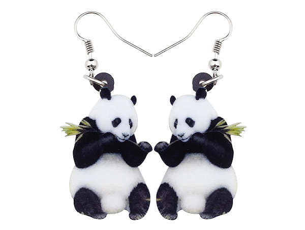 Panda Earrings