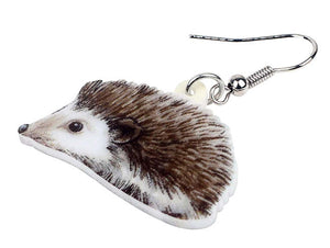 Cute Acrylic Hedgehog Earrings 