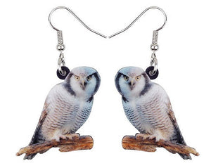 Hawk Owl Earrings