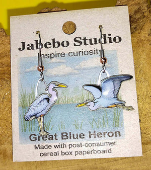 Great Blue Heron Earrings