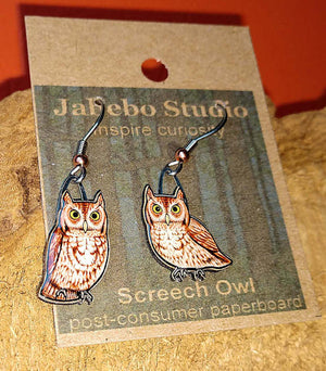 Screech Owl Earrings