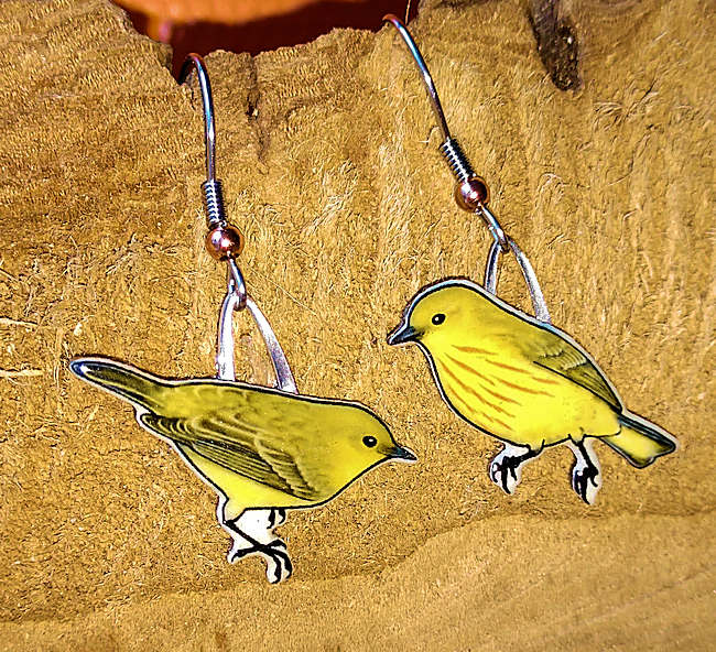 Yellow Warbler Earrings