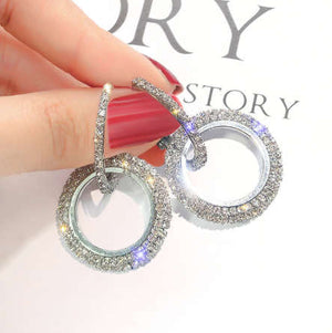 Rhinestone Shimmery Earrings