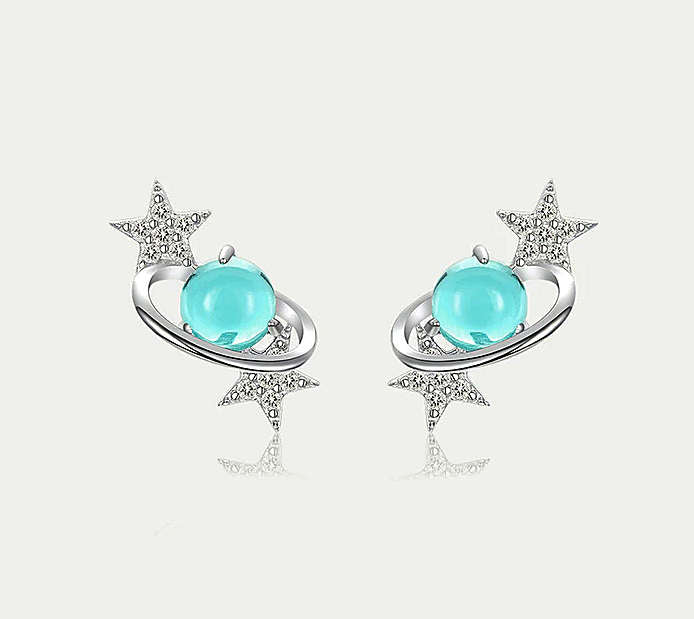 Sterling Silver celestial earrings