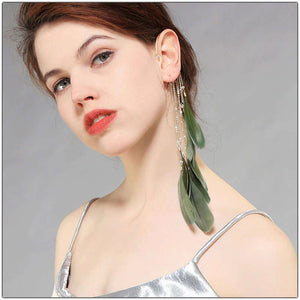 Ear Cuff with Contoured Feathers