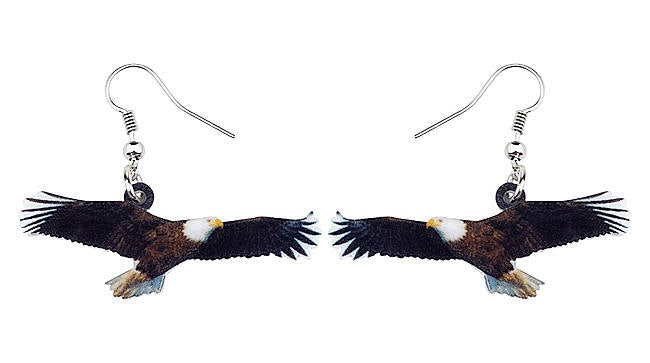 Bald Eagle Acrylic Earrings