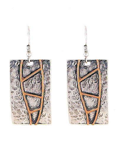Cicho's Style Mixed Metal earrings