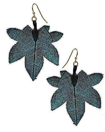 Leaf Earrings Filigree