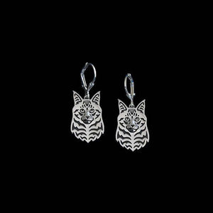 Earrings of Maine Coon cat