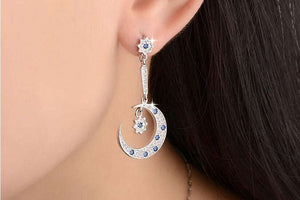 Sparkly Moon and Stars earrings