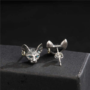 Cat with Earring Earrings