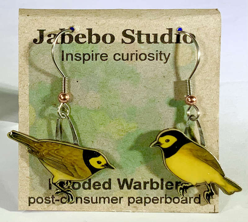 Hooded Warbler Earrings