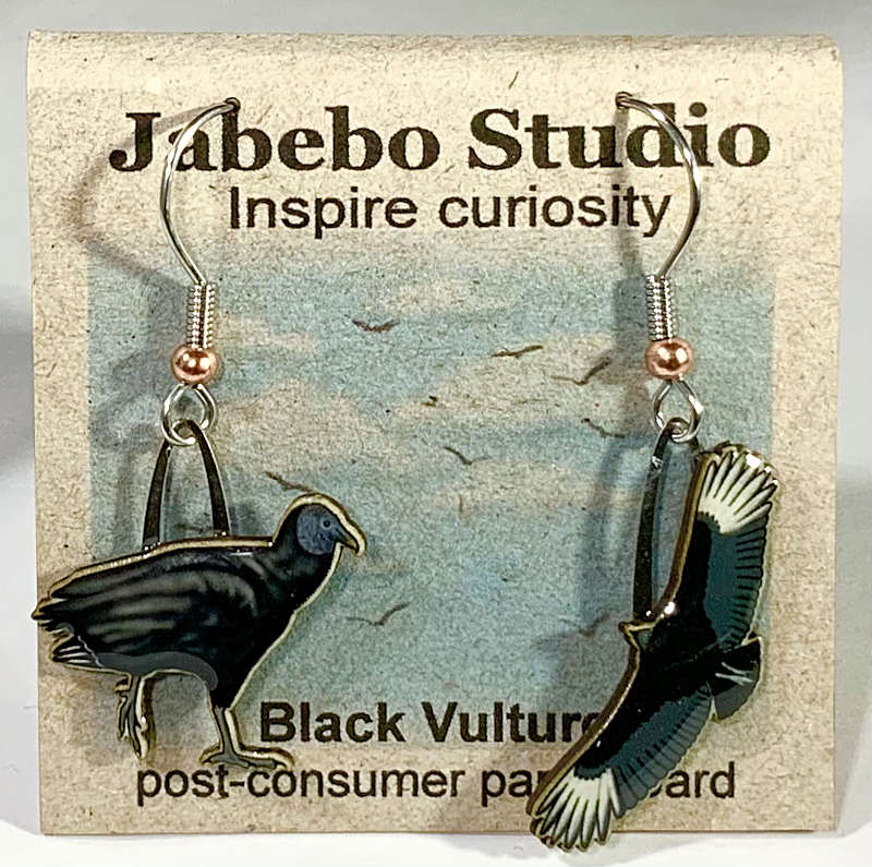 Black Vulture Earrings