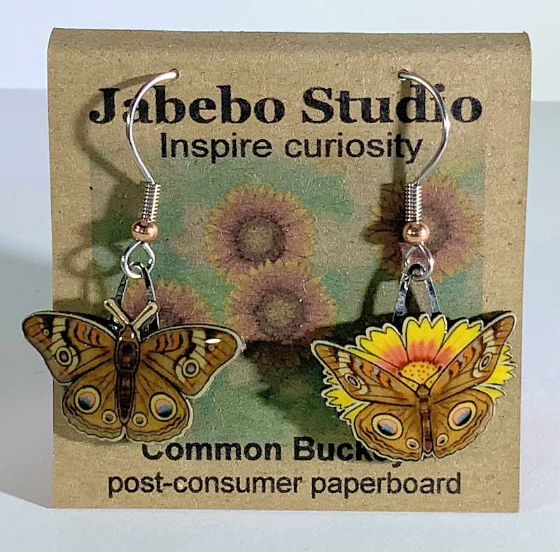 Buckeye Butterfly Earrings