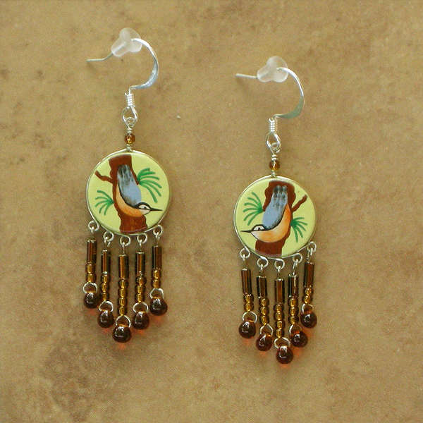 Red-breasted Nuthatch Earrings