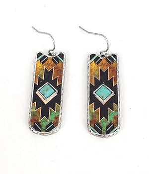 Aztec Style Earrings