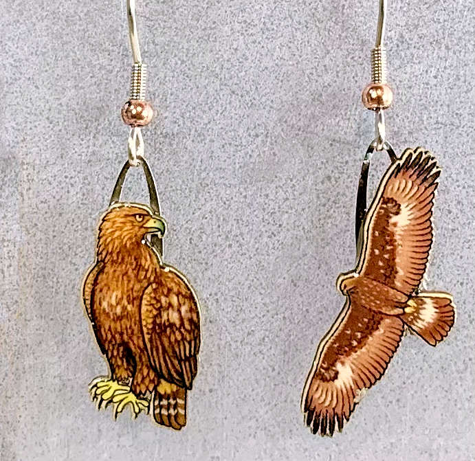 Golden Eagle Earrings