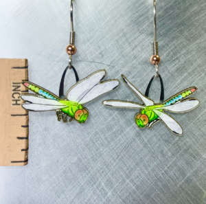 earrings made from recycled material