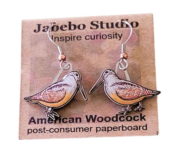 Woodcock Earrings