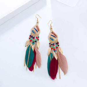 Earrings with Feathers