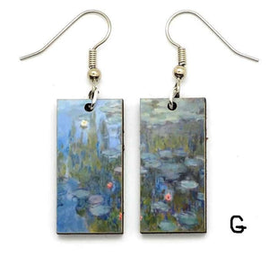 Monet Water Lily Earrings