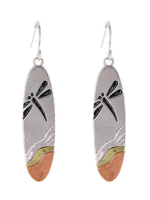 Earrings with Dragonfly