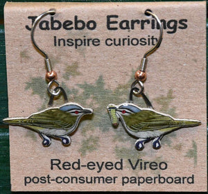 Red-eyed Vireo Earrings