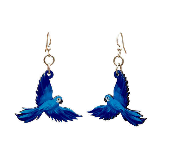 Blue Macaw Earrings
