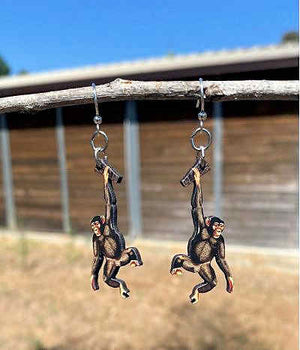 Chimpanzee Earrings