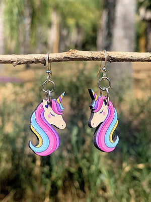 Lightweight unicorn earrings