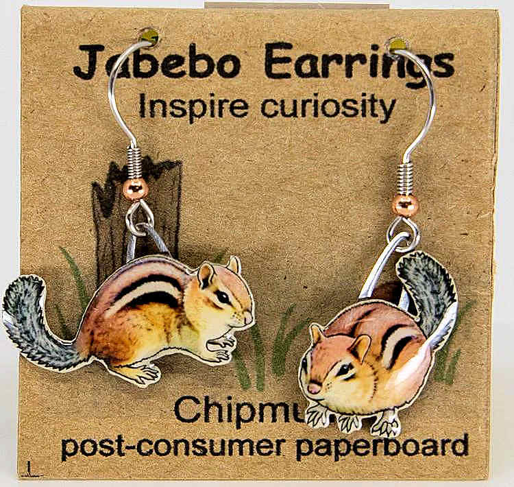 Chipmunk earrings