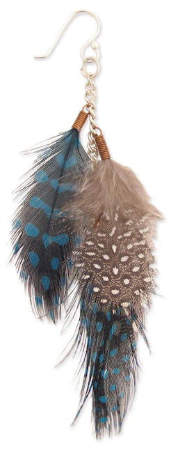 Feather & Chain Dangle Earring