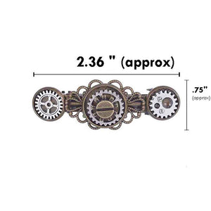 Steampunk Barrette for Hair with sizing