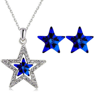 Star Earrings and necklace set