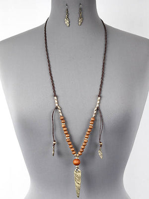 Southwestern style long necklace