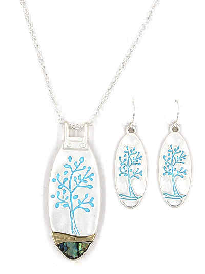 Tree Necklace and Earring Set