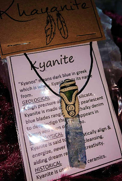 Kyanite with Jade Necklace