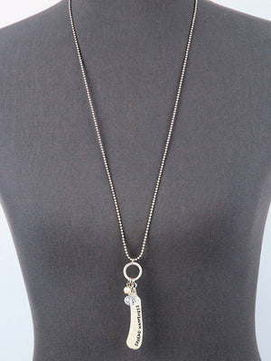 Spread Happiness Butter Knife Style Necklace