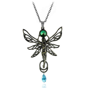 Fairy Pendant with Blue and Green stones