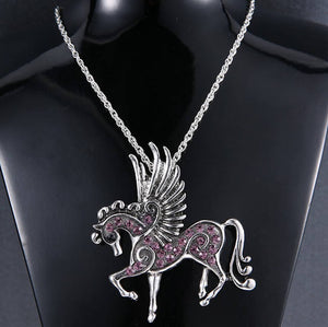 Pegasus Rhinestone Necklace