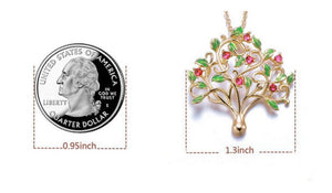 Tree of Life Pendant size with US Quarter