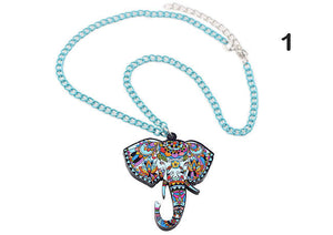 Acrylic Elephant Necklace