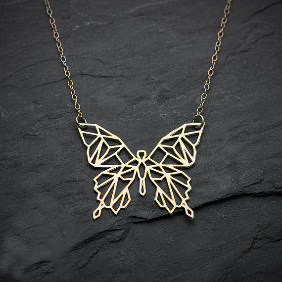 Origami Butterfly Necklace
