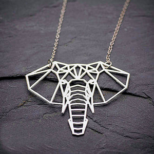 Elephant Geometric Necklace