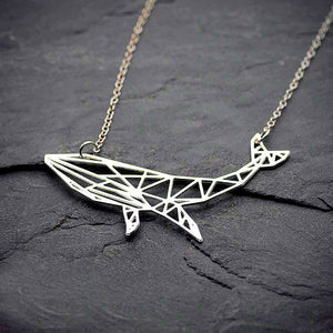 Whale Necklace Geometric 