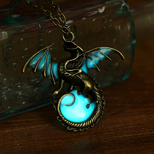 Dragon Glow in the dark necklace